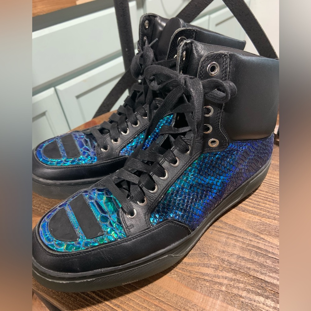 Alejandro Ingelmo high top multicolored sneakers. Zipper in the back.